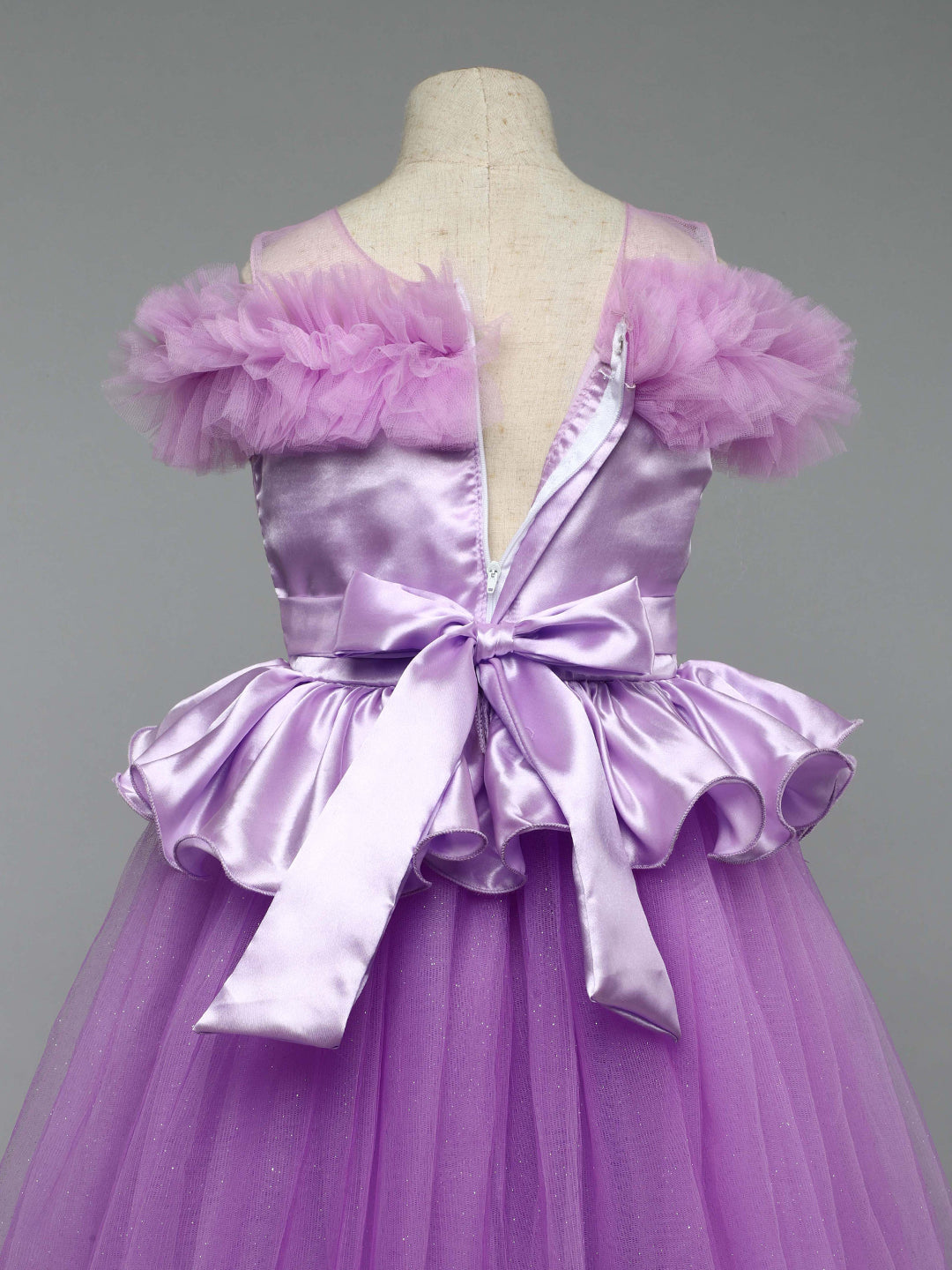 Off Shoulder Lilac Peplum Gown Off Shoulder Lilac Peplum Gown