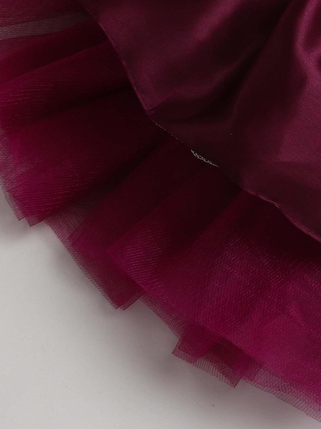 Wine Fur  Party  Frock