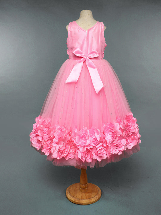 Lovely  Pink Flower Gown