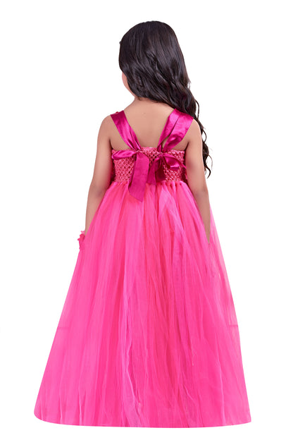 Pretty Pink  Flower Gown