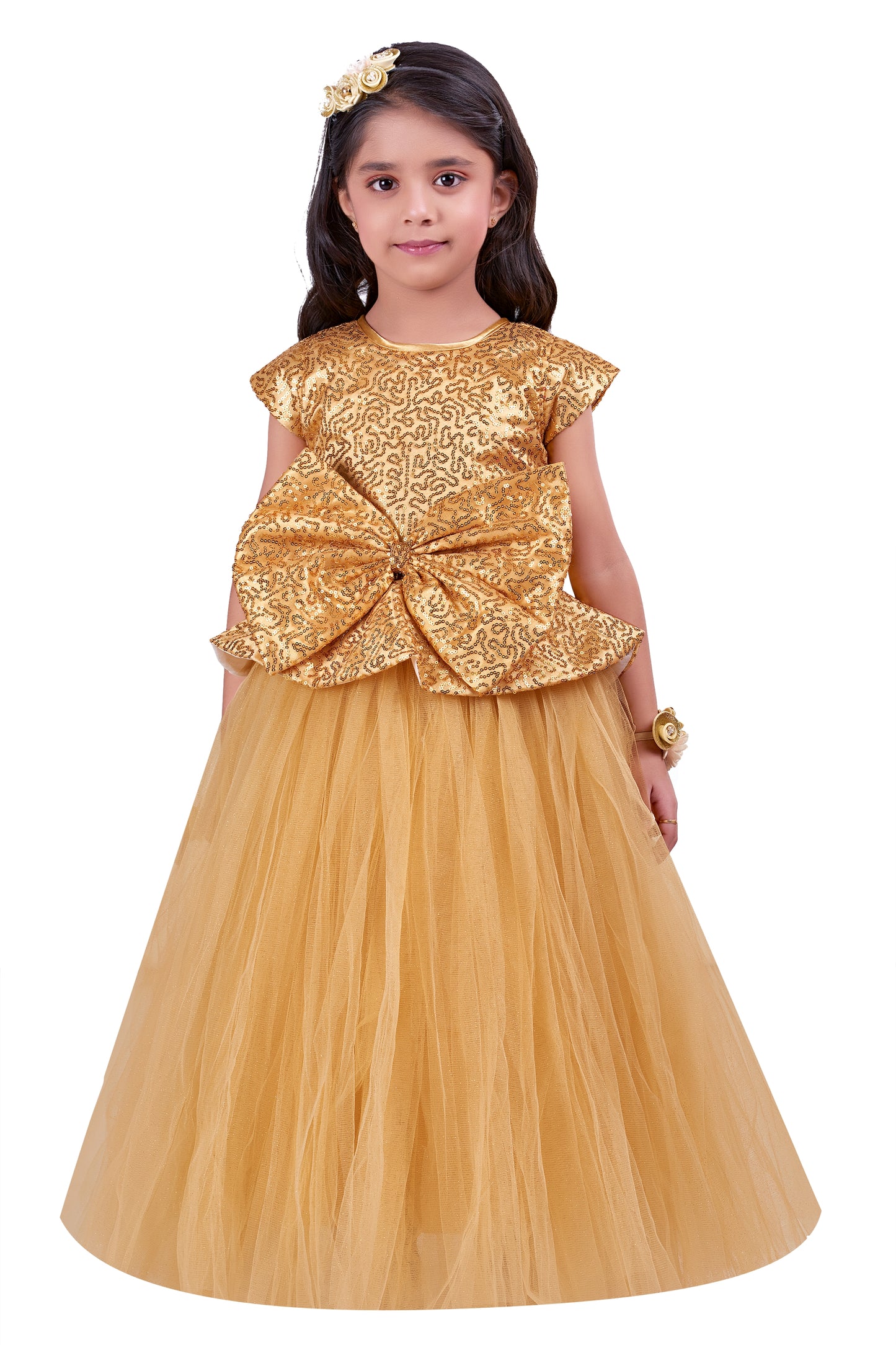 Gold Sequins Tutu Gown