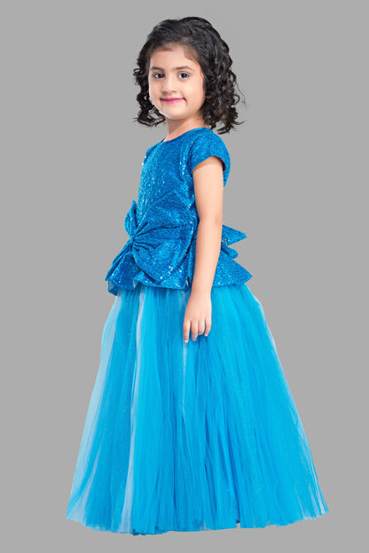 Frozen Blue Sequins Tutu Gown