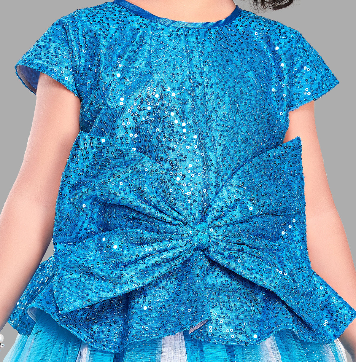 Frozen Blue Sequins Tutu Gown