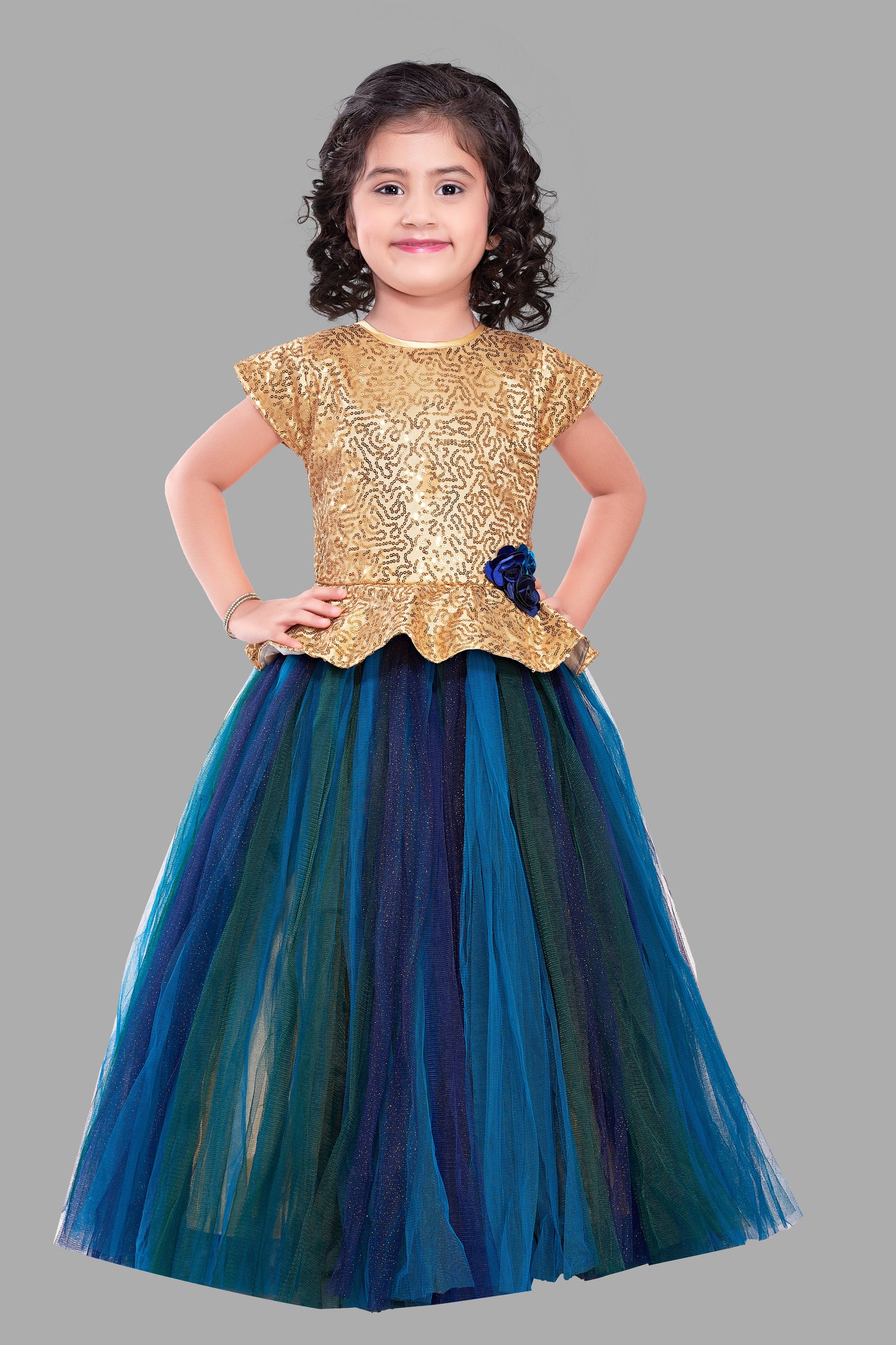Sequins Marine Gown