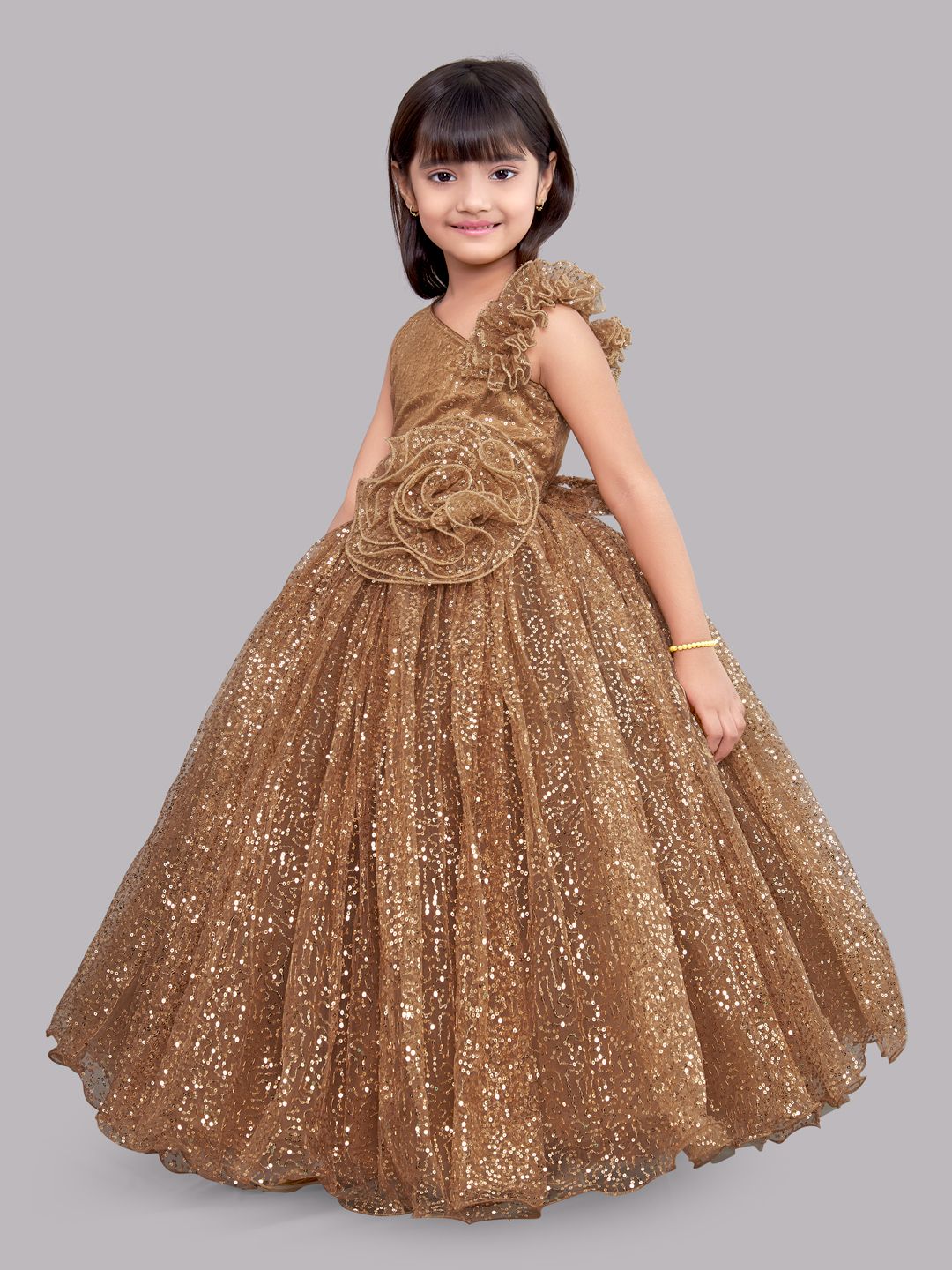 Bridal Dress in Golden Color - Fab By Amirah