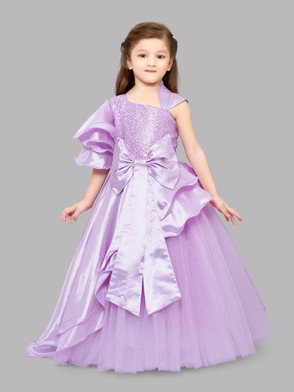 Lavender  Big Bow  Gown