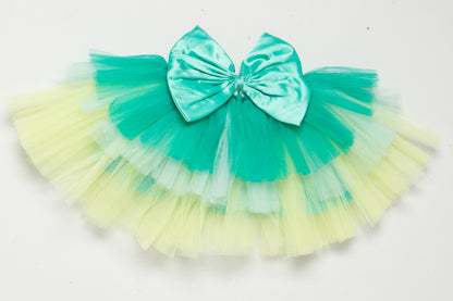 Lime  Layers Tutu Skirt  with Bow