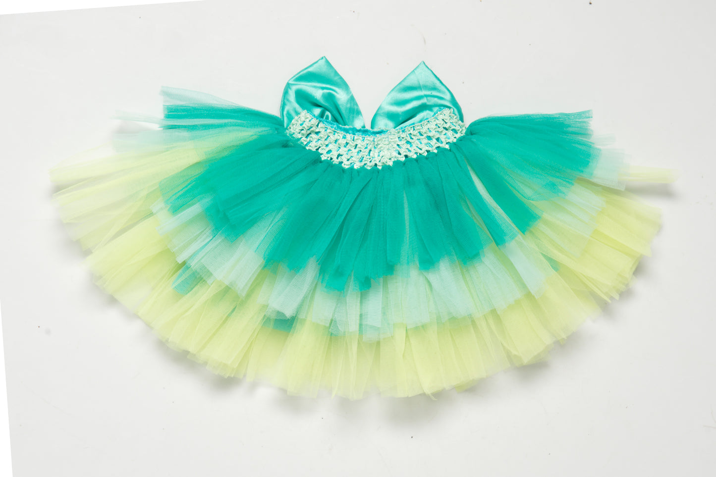 Lime  Layers Tutu Skirt  with Bow