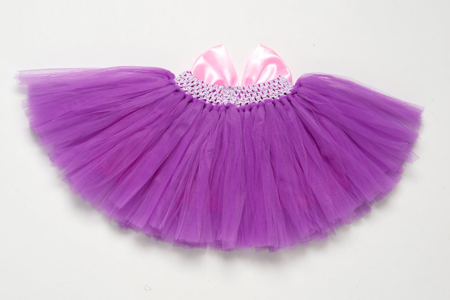 Purple & Pink Tutu Skirt with Bow