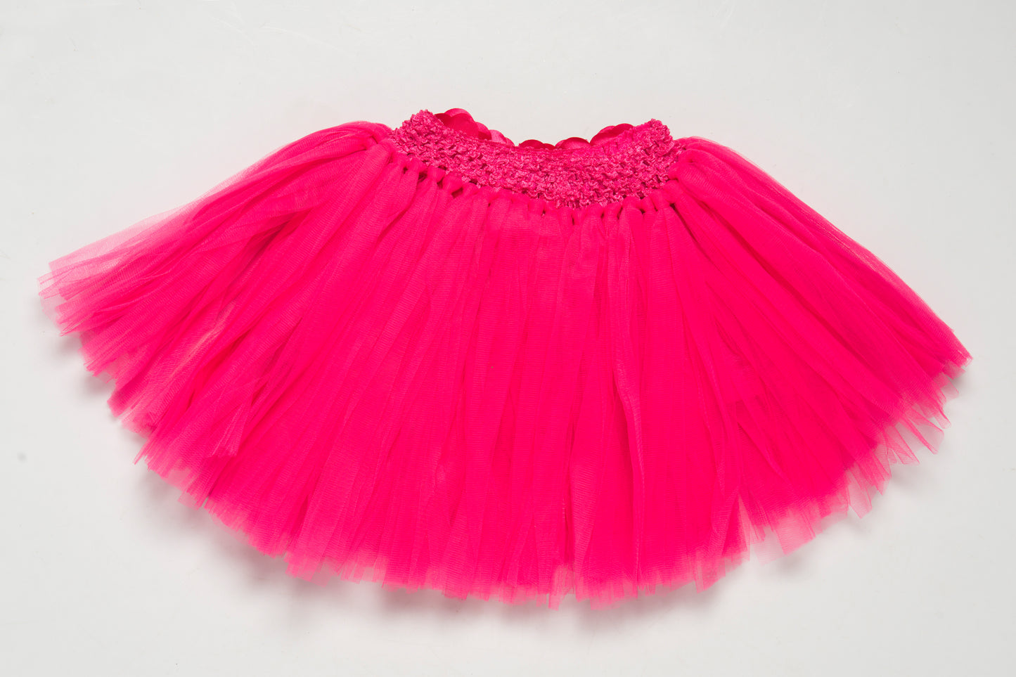 Hot Pink  Tutu Skirt with Flowers