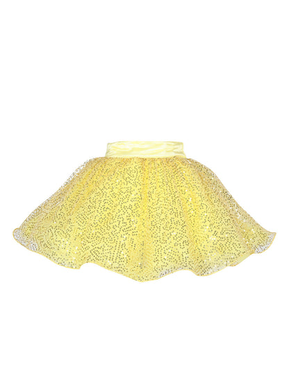 Pink Chick Sequins Skirt -Yellow