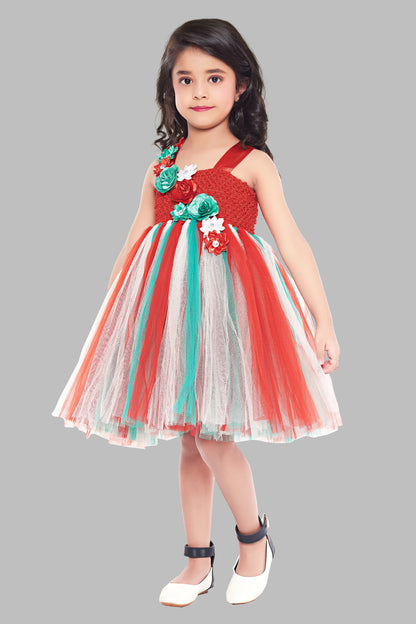 Christmas Mania Floral Tutu Dress
