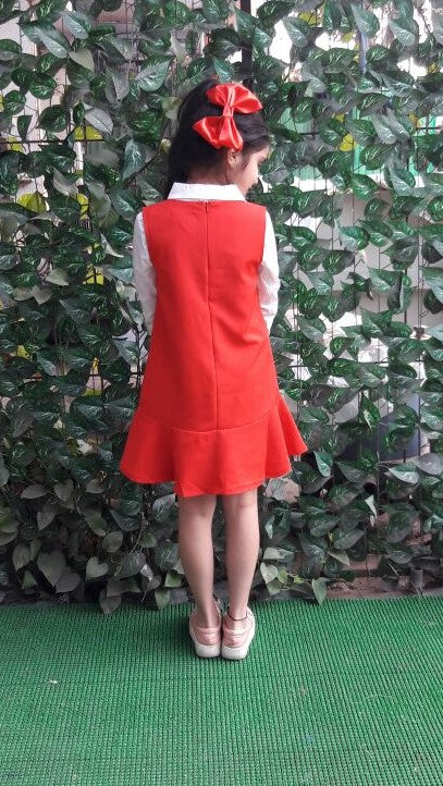 Super Sale -Red Pinafore
