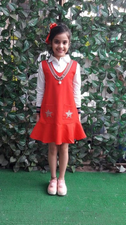Super Sale -Red Pinafore