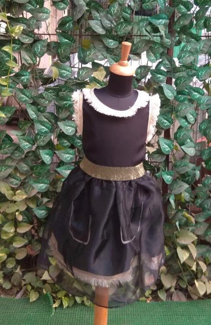 Super Sale -Black and Gold Frock